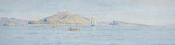 Ein sonniger Tag vor der Küste, Villefranche sur Mer, ca. 1885