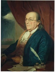 Porträt von Benjamin Franklin (1706-90), 1789
