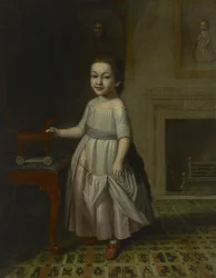 Porträt eines Jungen mit einem Spielzeugpferd, 1768