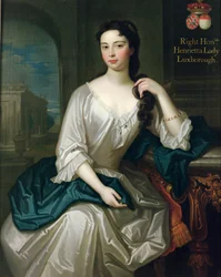 Porträt von Henrietta, Tochter von Henry, 1. Viscount St. John, verheiratet 1727 mit Robert Knight, Baron Luxborough of Shannon, 1745