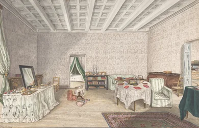 Entwurf für Innenraum, ca. 1830