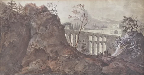 Landschaft mit Viadukt
