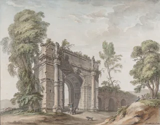 Entwurf für einen Triumphbogen für die Gärten des Schlosses d