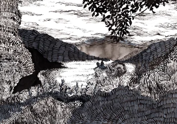 Nebelige Landschaft, 2020