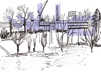 Skizzenhafte Landschaft, 2021