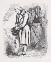 Der Dachboden aus den Gesammelten Werken von Béranger, 1836