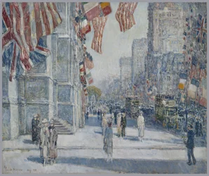 Früher Morgen auf der Avenue im Mai 1917