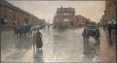 Regentag in Boston, 1885