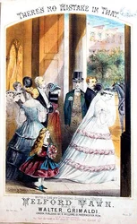Da gibt es keinen Fehler, ein Musikcover, ca. 1860 (Lithographie)