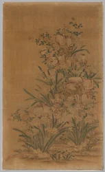 Kesi-Panel: Felsen und Narzissen