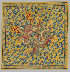 Umschlag für die Wandteppichrolle Vermischung von klarem und schlammigem Wasser am Zusammenfluss der Jing- und Wei-Flüsse