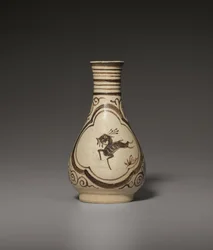 Eine kleine bemalte Jizhou Vase, Südliche Song-Yuan-Dynastie