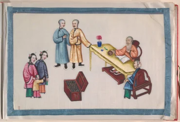 Album, spätes 19. Jahrhundert (Album von zwölf Blättern)