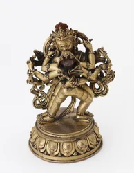 Vierarmiger Chakrasamvara Vater-Mutter, Spätes 17. bis erste Hälfte des 18. Jahrhunderts