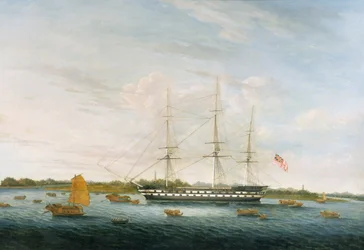 Die Honourable East India Companys The Earl of Balcarras in Kanton, 1816