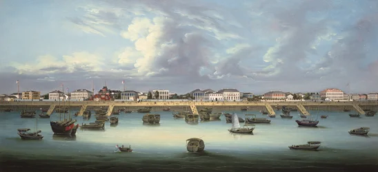Ansicht des Bunds in Shanghai, ca. 1855