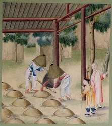 Arbeiten in einer traditionellen Schmiede