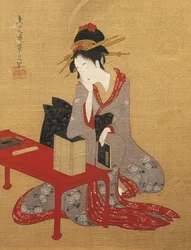 Träumende Oiran (hochrangige Prostituierte)