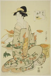 Jurojin, aus der Serie "Ein Vergleich der Schätze der Glücksgötter (Fukujin takara awase)"