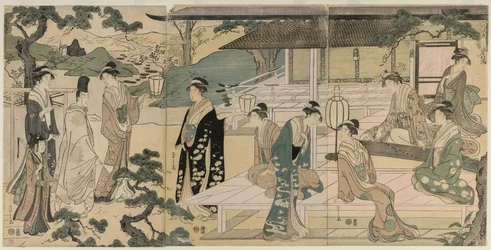 Das Matsukaze-Kapitel der Geschichte von Genji (aus der Serie Die Geschichte von Genji in eleganter moderner Kleidung)