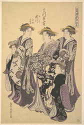 Die Oiran Segawa aus dem Matsubaya (Haus der Kiefer)