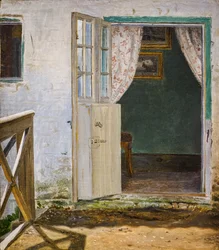 Garteneingang im Pfarrhaus von Hellested