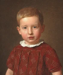 Schulleiter J. Krohn als Kind, der Neffe des Künstlers