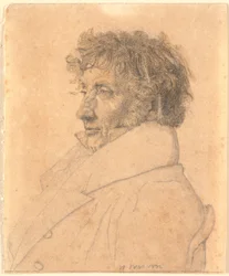 Porträt des Bäckermeisters P.B.Købke, Vater des Künstlers