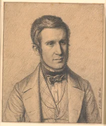 Porträt des Bruders der Frau des Künstlers Christen Christensen Købke (1817-1846)