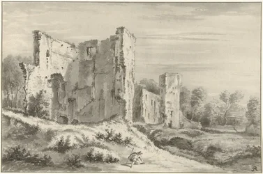 Ruine des Schlosses in Egmond aan den Hoef