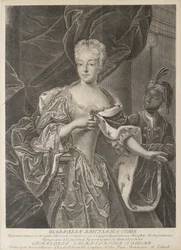 Porträt von Prinzessin Charlotte von Braunschweig-Wolfenbüttel 1694-1715, Ehefrau von Zarewitsch Alexei Petro
