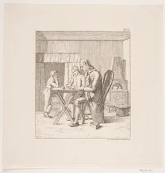 Lehrer und zwei Jungen