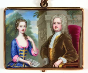 Lady Margaret Cavendish Holles Harley und ihr Vater Edward Harley
