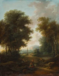 Waldlandschaft mit Bildstock