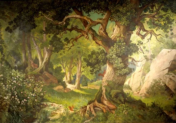 Der Garten des Zauberers Klingsor, aus dem Parzival-Zyklus, Großer Musiksaal, ca. 1883-84