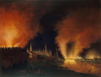 Der Brand von Moskau am 15. September 1812. Die Franzosen in Moskau, 1812-1817.
