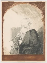 Porträt eines Mannes in einem Sessel, aus Collection d