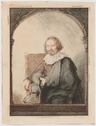 Porträt eines Mannes in einem Sessel, aus Collection d