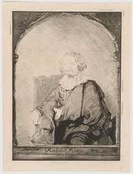 Porträt eines Mannes in einem Sessel, aus Collection d