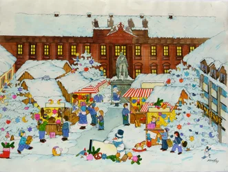 Weihnachtsmarkt (Altstadt, Universität Erlangen)