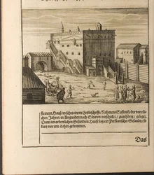 Die Streltsy in Kitay-gorod Illustration aus Reisen zum Großherzog von Moskau und dem König von