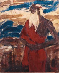 Moses überblickt das Gelobte Land