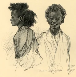 Beduinenjungen in Assuan, 1898