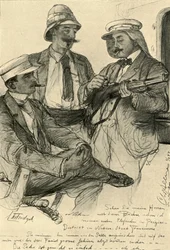 Europäer an Bord eines Schiffes, 1898