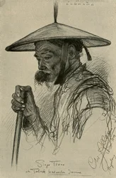 Singo Trono - Mann, der Tabak kaut, Magelang, Java, 1898