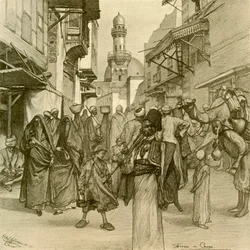 Straße in Kairo, 1898