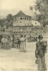 Der Tempel des Zahns, Kandy, Ceylon