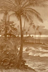Der Strand von Waikiki, Hawaii, 1898