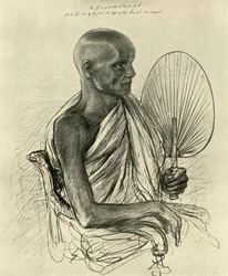 Watta Raka Anunayaka Farunansa, buddhistischer Oberpriester, Ceylon, 1898