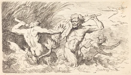 Kämpfende Tritonen